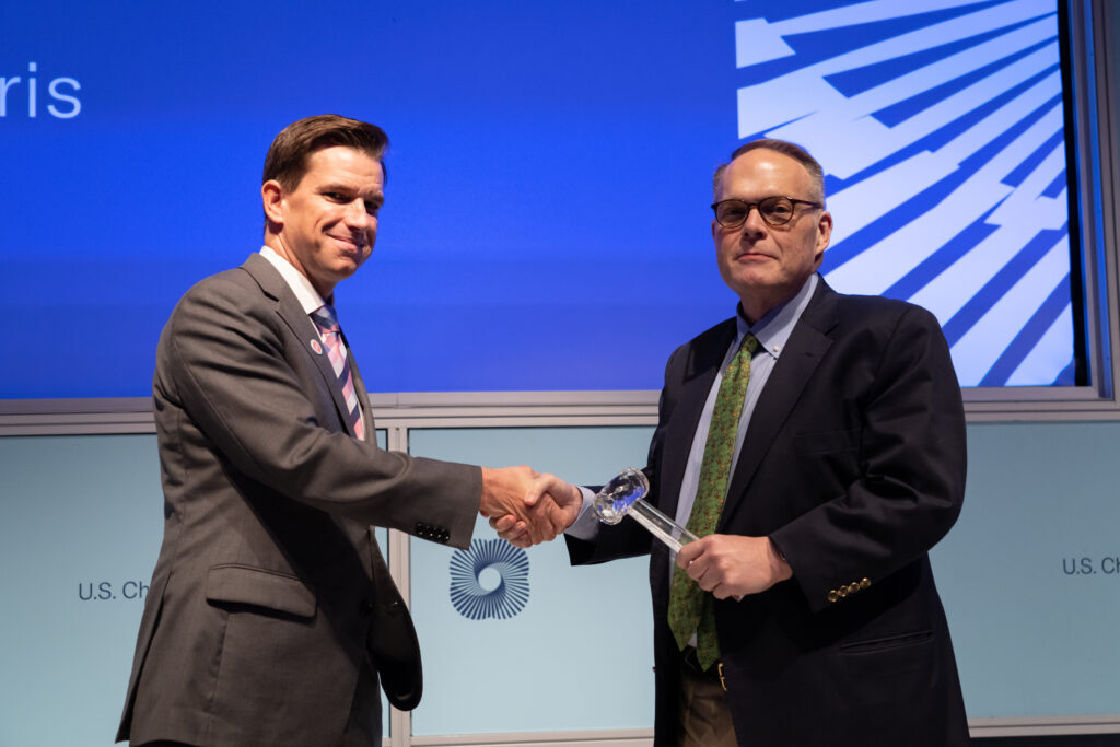 Nathan Morris, ILR’s senior vice president of legal reform advocacy, and Cary Roberts with the Louisiana Coalition for Common Sense. Cary accepted the Legal Reform Champion Award on behalf of Jim Harris, President of Harris, Deville & Associates.