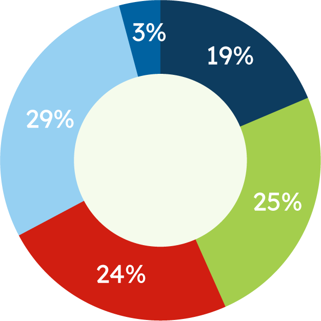 Sector pie chart