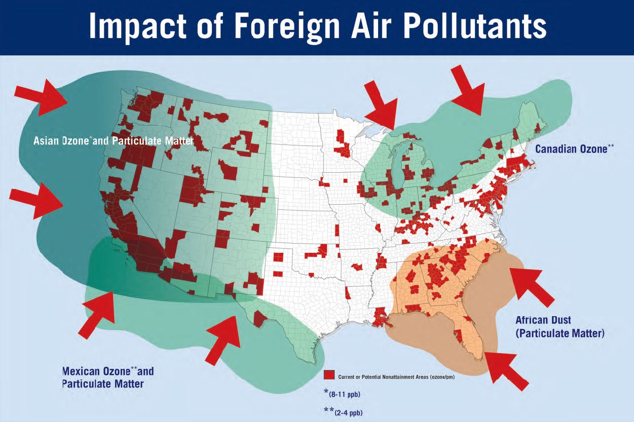 This Map Shows Why Epa S New Ozone Standard Makes No Sense U S